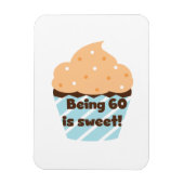 60 ist süße T - Shirt und Geschenke Magnet (Vertikal)