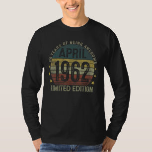 60 Jahre 1962 60. Geburtstag 1 T-Shirt