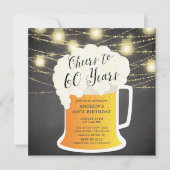 60 Jahre 60. Geburtstagsfeier Einladung (Vorderseite)