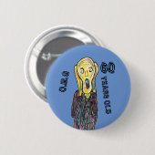 60 Jahre alt Button (Vorne & Hinten)