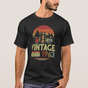 60 Jahre alt Gebildet 1963 Vintag 60. Geburtstag R T-Shirt