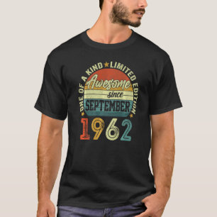 60 Jahre alt  Großartig seit September 1962  60. G T-Shirt