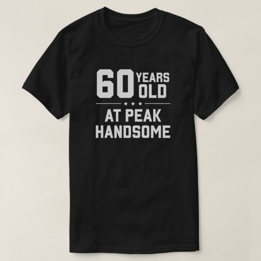 60 Jahre alt; in der Spitze schön T-Shirt (Design vorne)