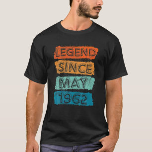 60 Jahre alt. Legende seit Mai 1962 60. Geburtstag T-Shirt