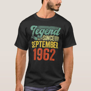 60 Jahre alt Legende seit September 1962 60. Gebu T-Shirt