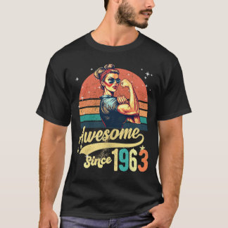 60 Jahre alt Phantastisch seit 1963 60. Geburtstag T-Shirt