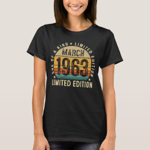 60 Jahre alt Phantastisch seit März 1963 60. Gebur T-Shirt