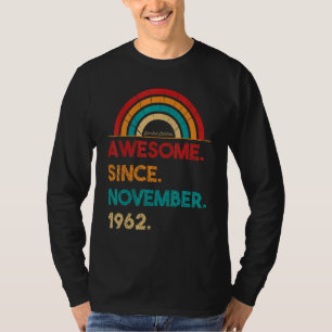 60 Jahre alt Phantastisch seit November 1962 60. G T-Shirt