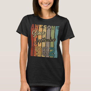 60 Jahre alt Phantastisch seit September 1962 60. T-Shirt