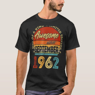60 Jahre alt Phantastisch seit September 1962 60.  T-Shirt