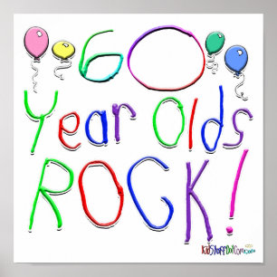 60 Jahre alt Rock ! Poster