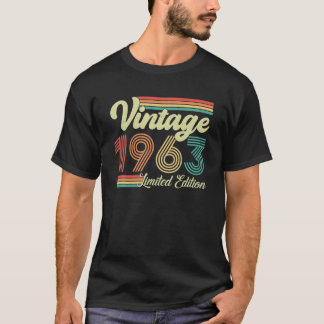 60 Jahre alt Vintag 1963 Geboren 1963 60. T-Shirt