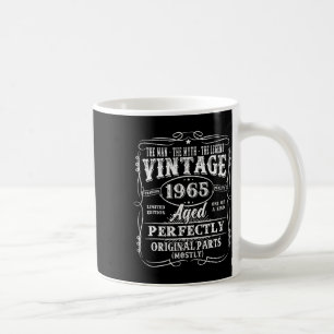 60 Jahre alt Vintag 1965 Man Myth Legend 60. Bir Kaffeetasse