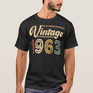 60 Jahre alt Vintag Best of 1963 60. Geburtstag T-Shirt