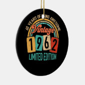 60 Jahre alt von 1962 Phantastisch sein 60. Geburt Keramik Ornament (Rechts)