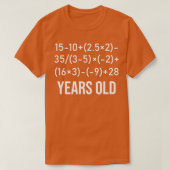 60 Jahre alte Algebra Funny Equation 60. Geburtsta T-Shirt (Design vorne)