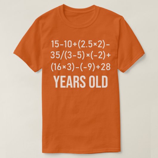60 Jahre alte Algebra Funny Equation 60. Geburtsta T-Shirt (Design vorne)