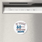 60 Jahre alte Geburtstagsdesigns Magnet (In Situ (Geschirrspüler))