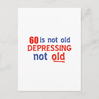 60 Jahre alte Geburtstagsdesigns Postkarte