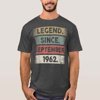 60 Jahre alte Geschenke lehnen seit September 1962 T-Shirt