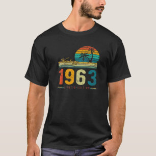 60 Jahre Alte Geschenke Vintag 1963 60. Geburtstag T-Shirt