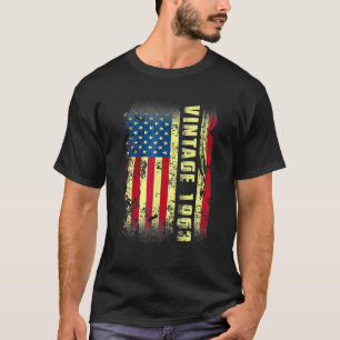 60 Jahre alte Geschenke Vintag 1963 amerikanische T-Shirt