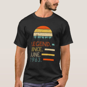60 Jahre alte Legende seit Juni 1963 60. Geburtsta T-Shirt