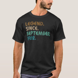 60 Jahre alte Legende seit September 1962 60. Bir T-Shirt