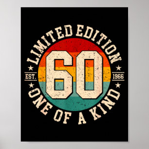 60 Jahre alte limitierte Auflage zum 60-jährigen J Poster