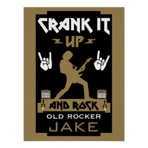 60 Jahre alte Rockers zum Geburtstag Poster