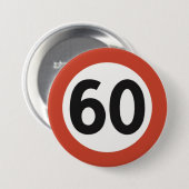 60 Jahre alte Schaltfläche Button (Vorne & Hinten)