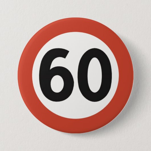 60 Jahre alte Schaltfläche Button (Vorderseite)