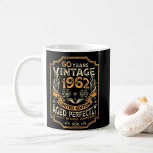 60 Jahre alte Vintage 1962 60. Geburtstag Kaffeetasse