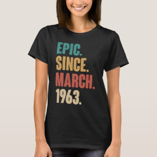 60 Jahre alte Vintage 1963 Geburtstag 60. Dekorati T-Shirt