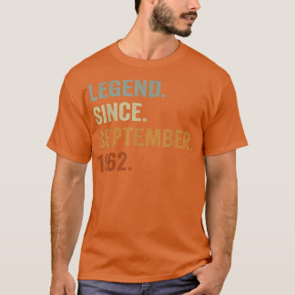 60 Jahre alter Geschenkspult Legend seit September T-Shirt