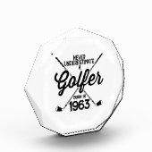 60 Jahre alter Golfer Golfing 1963 Golfer's 60. Fotoblock (Links)