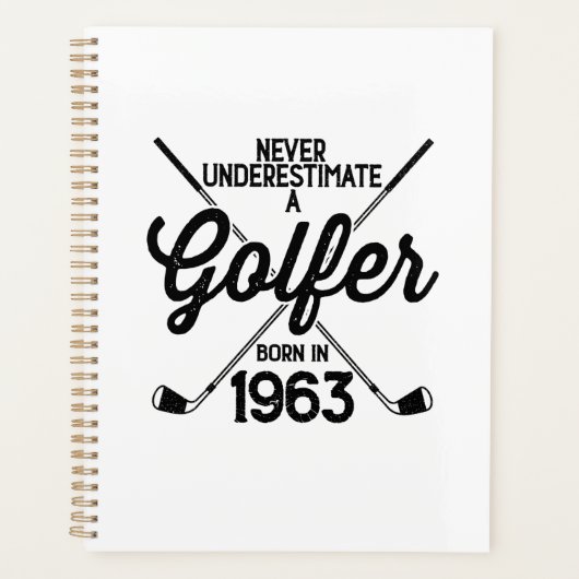 60 Jahre alter Golfer Golfing 1963 Golfer's 60. Planer (Vorderseite)