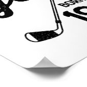 60 Jahre alter Golfer Golfing 1963 Golfer's 60. Poster (Ecke)