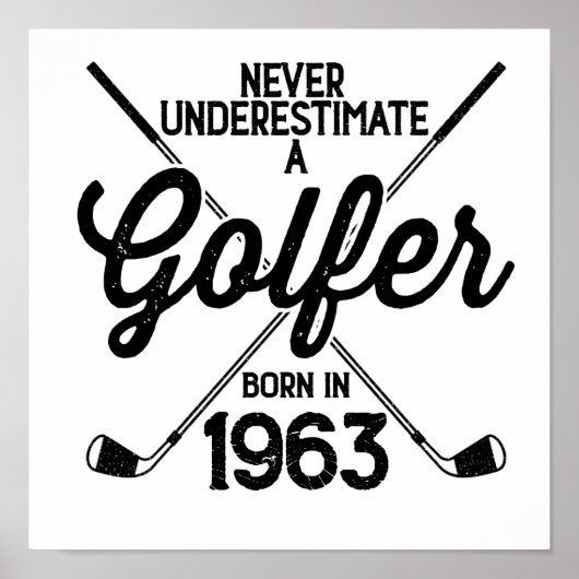 60 Jahre alter Golfer Golfing 1963 Golfer's 60. Poster (Vorne)
