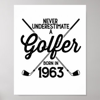 60 Jahre alter Golfer Golfing 1963 Golfer's 60. Poster