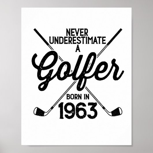 60 Jahre alter Golfer Golfing 1963 Golfer's 60. Poster (Vorne)