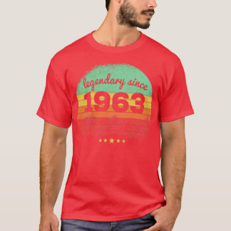 60 Jahre alter Legendär seit 1963 60. Geburtstag1 T-Shirt