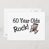 60 Jahre alter Rock (Rockstuhl) Postkarte (Vorne/Hinten)