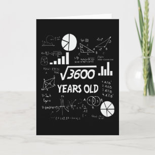 60 Jahre alter Tag Mathematiklehrer 60. Geburtstag Karte