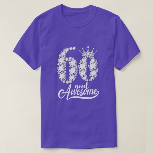 60 Jahre Altes Geschenk 60 und Phantastisch 60. Ge T-Shirt (Design vorne)