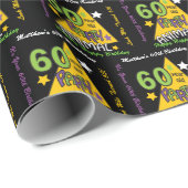 60 Jahre altes Party Tier - 60. Geburtstag Geschenkpapier (Rolleneckpunkt)