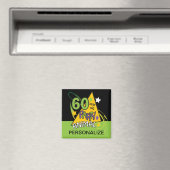 60 Jahre altes Party Tier - 60. Geburtstag Magnet (In Situ (Geschirrspüler))