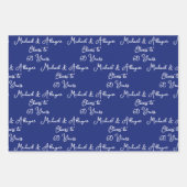 60 Jahre Blues der Marine 60 Jahre Jubiläum Geschenkpapier Set (Vorderseite)