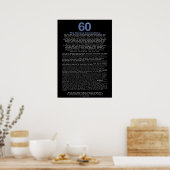 60 Jahre, die Genfer Konvention Poster (Küche)