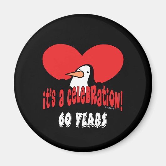 60 Jahre Feier Pinguin Magnet (Vorne)